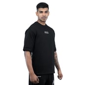 3 - Athflex Men's Relaxed Fit Dark Flex Oversized T-Shirt,  XL  Black 