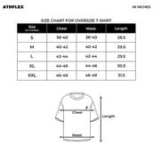 8 - Athflex Men's Relaxed Fit Dark Flex Oversized T-Shirt,  XL  Black 