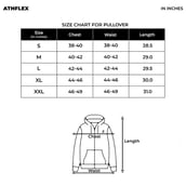 8 - Athflex Men's Relaxed Fit Dark Flex Pullover,  Black  XXL 