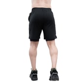 4 - Athflex Men's Nylon-Spandex Workout 2in1 Shorts, Small Black