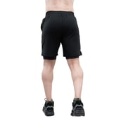 4 - Athflex Men's Nylon-Spandex Workout 2in1 Shorts,  XXL  Black 