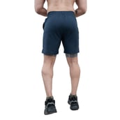 4 - Athflex Men's Nylon-Spandex Workout 2in1 Shorts,  Small  Navy Blue 