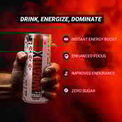 MuscleBlaze WrathX Energy Drink, 250 ml Sinful Sip (Pack of 6)