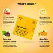 3 - Setu Skin Protect+ Powder,  Strawberry  30 sachets/pack 