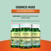 5 - Morpheme Remedies Safed Musli (500 mg),  60 veggie capsule(s) 