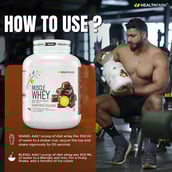 4 - Healthfarm Muscle Whey,  3.99 lb  Double Rich Chocolate 