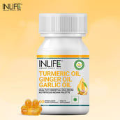9 - INLIFE Turmeric Oil Ginger Oil Garlic Oil,  60 veggie capsule(s) 