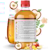4 - INLIFE Apple Cider Vinegar with Mother,  0.5 L  Garlic, Ginger, Lemon & Honey 