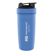 4 - MuscleBlaze Stainless Steel Shaker,  Blizzard Blue  750 ml