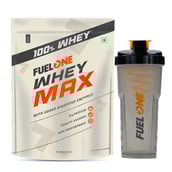 Fuel One Whey Max 1 kg Chocolate (Pouch) & Shaker Combo