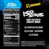 4 - Mutant ISO Surge,  1.6 lb  Vanilla Ice Cream 