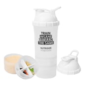 1 - GHC 3-Compartment Shaker Bottle, White 600 ml