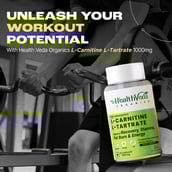 2 - Health Veda Organics L-Carnitine L-Tartrate,  60 capsules  Unflavoured 