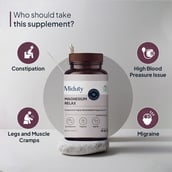 5 - Miduty Magnesium Relax,  Unflavoured  60 capsules 