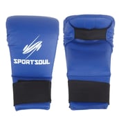 3 - SportSoul Karate Gloves Pack of 2,  Blue & Red  Free Size 