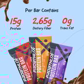 4 - Proathlix Protein Bar(15g Protein),  12 bar(s)  Mixed Flavour (Hazelnut | Fruit & Nut | Coffee) 