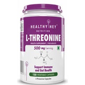 1 - HealthyHey Nutrition L-Threonine,  120 capsules 