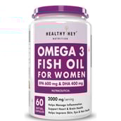1 - HealthyHey Nutrition Omega 3 Fish Oil for Women,  60 softgels 