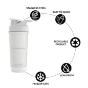 4 - TrueBasics Steel Pro Shaker,  True White  700 ml 