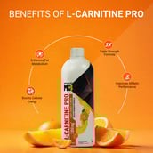 1 - MuscleBlaze Liquid Carnitine PRO - Triple Strength Formula 3300mg,  450 ml  Tangy Orange