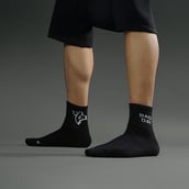 6 - MuscleBlaze Rep/Set Socks Combo,  Black-(5 Pack)  Ankle Length 