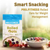 4 - Pro.Fitness 100% Whole Grain Rolled Oats,  900 g  Unflavoured 