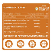 9 - Vlado's Himalayan Organics Curcumin 1600mg+,  60 tablet(s) 