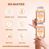 5 - Dr. Morepen Bone Support with Calcium & Vitamin D, 60 gummies Strawberry & Mango