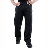 1 - Athflex Men's Lightweight Straight Fit Classic Stripe Pant, Black Small