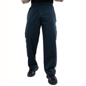 1 - Athflex Men's Lightweight Straight Fit Classic Stripe Pant, Navy Blue XL