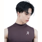 5 - Athflex Men's Sleeveless Hustle Highneck Compression Tank,  Small  Aubergine 