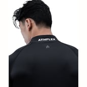 7 - Athflex Men's Compression Fit Hustle Highneck Pullover,  Black  XXL 