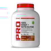 1 - GNC Pro Performance 100% Whey + Keto Surge,  4 lb  Chocolate 