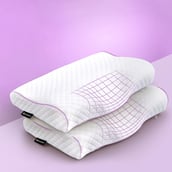 2 - Betterhood Contour Cervical Pillow,  Medium  White (Pack of 2) 