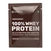 2 - HealthifyMe 100% Whey Protein, 5 sachets/pack Double Chocolate