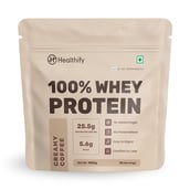 1 - HealthifyMe 100% Whey Protein,  2.2 lb  Creamy Coffee 