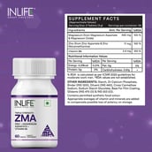 8 - INLIFE ZMA (Zinc Magnesium Aspartate & Vitamin B6),  60 tablet(s)  Unflavoured 