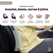 2 - betterhood Car Backrest Cushion, Grey for Back Support