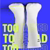 3 - Smash Socks,  White - Sock it Up  Crew Length 
