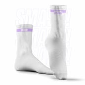 2 - Smash Socks,  White - Unstable but Jacked&nbsp;Socks  Crew Length 