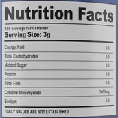 4 - Americanz Muscles Creatine Monohydrate,  Unflavoured  0.66 lb 