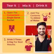 6 - GoFigure Pre Meal Supplement Powder Shot,  21 sachets/pack  Strawberry & Kiwi 