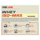 6 - Fuel One Whey Iso-Max Powder,  2.2 lb  Unflavoured