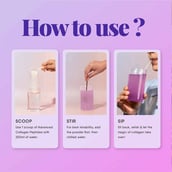 5 - TruNativ Advanced Collagen Peptides,  6 sachets/pack  Blueberry Lavender (Japanese Marine Collagen Type 1 & 3) 