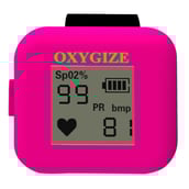 Oxygize Ring Pulse Oximeter with Blutooth and Water Resistent,  Pink 