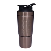 3 - GHC Stainless Steel Shaker Bottle,  Bronze (with Extra Compartment)  590 ml 
