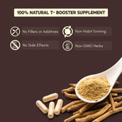 2 - Rasayanam T-Charge 500mg 3-in-1 Testosterone Supplement for Men,  60 capsules  Unflavoured 