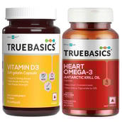 TrueBasics Heart Omega-3 & Vitamin D3 Combo