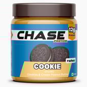 1 - Chase Protein Peanut Butter with Isolate Whey,  400 g  Cookies & Cream with Cookie Chunks 