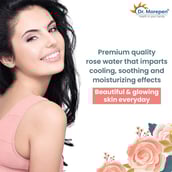 3 - Dr. Morepen Pure & Natural Rose Water,  120 ml  for All Types of Skin (Pack of 3) 